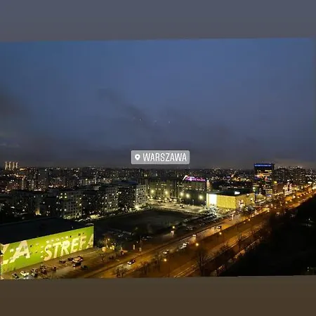 Apartament Skyscrapper Z Widokiem Na Panorame Warszawy Warschau Exterior foto