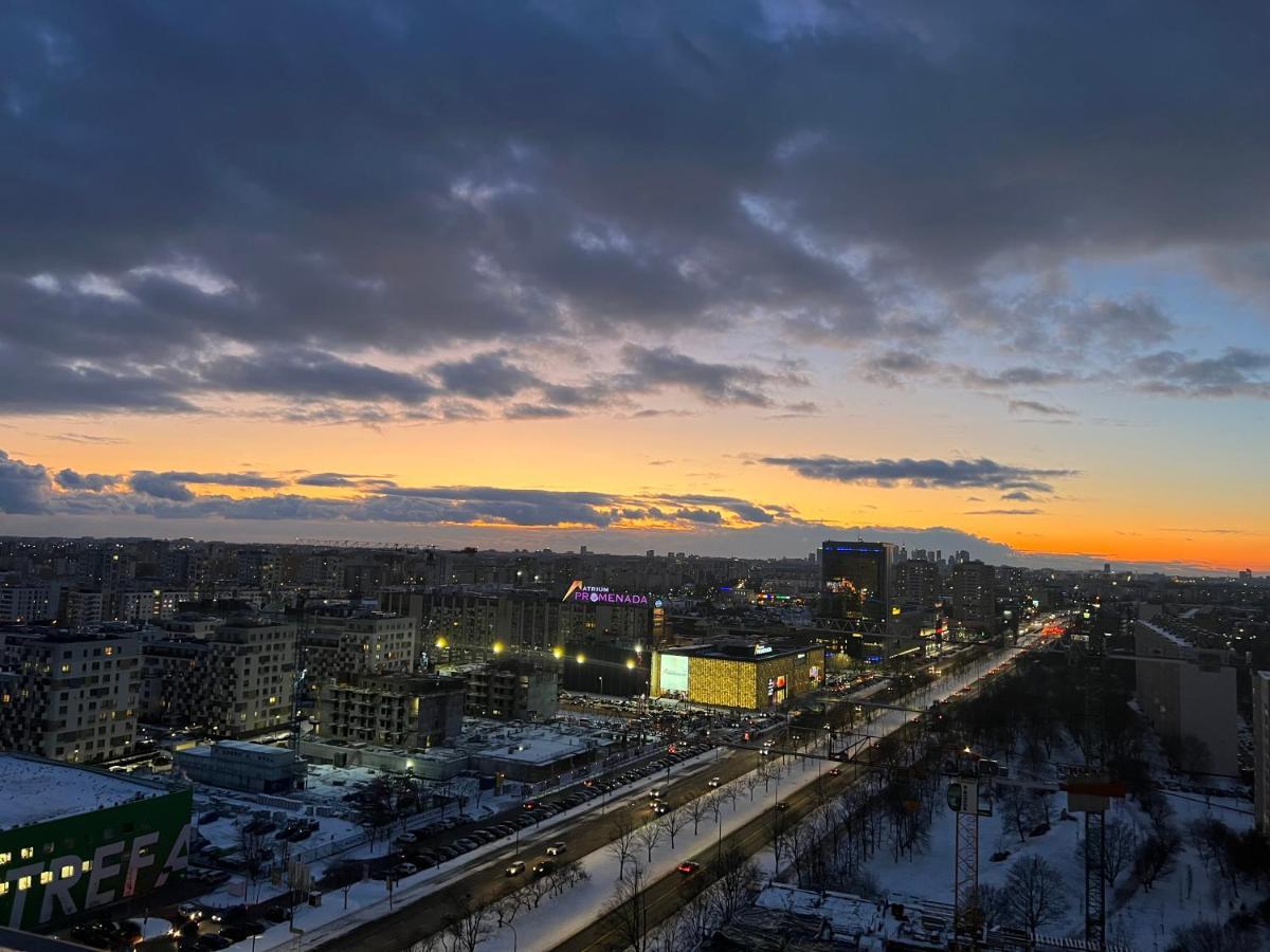 Apartment Skyscrapper Z Widokiem Na Panorame Warszawy Warschau
