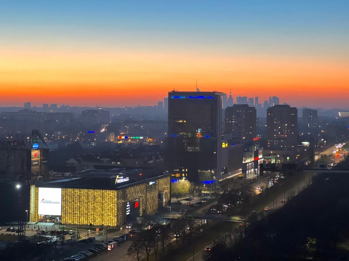 Skyscrapper Z Widokiem Na Panorame Warszawy * Warsaw