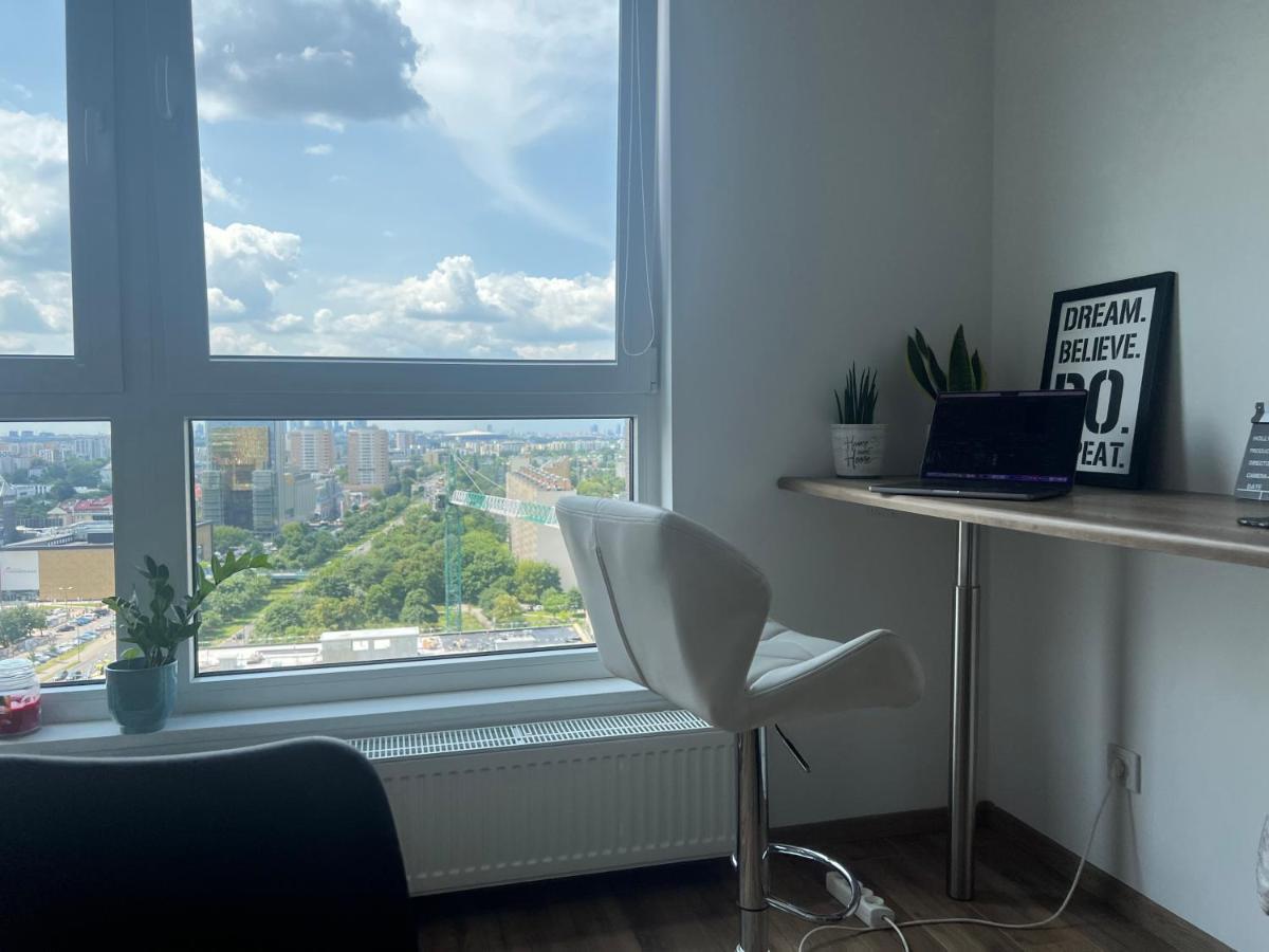 Apartment Skyscrapper Z Widokiem Na Panorame Warszawy *